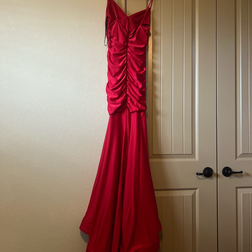 Elegant Red Evening Gown